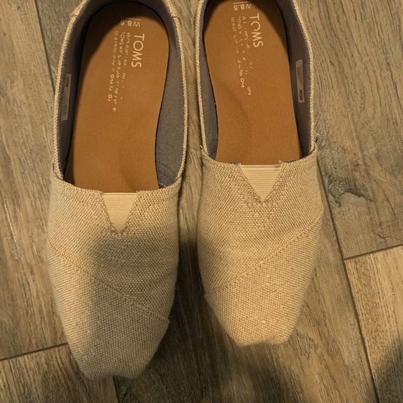 Off white glitter Toms - Picture 1 of 1